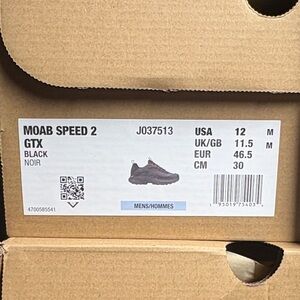 Merrell Moab Speed 2 GTX Men's Black Athletic Shoes